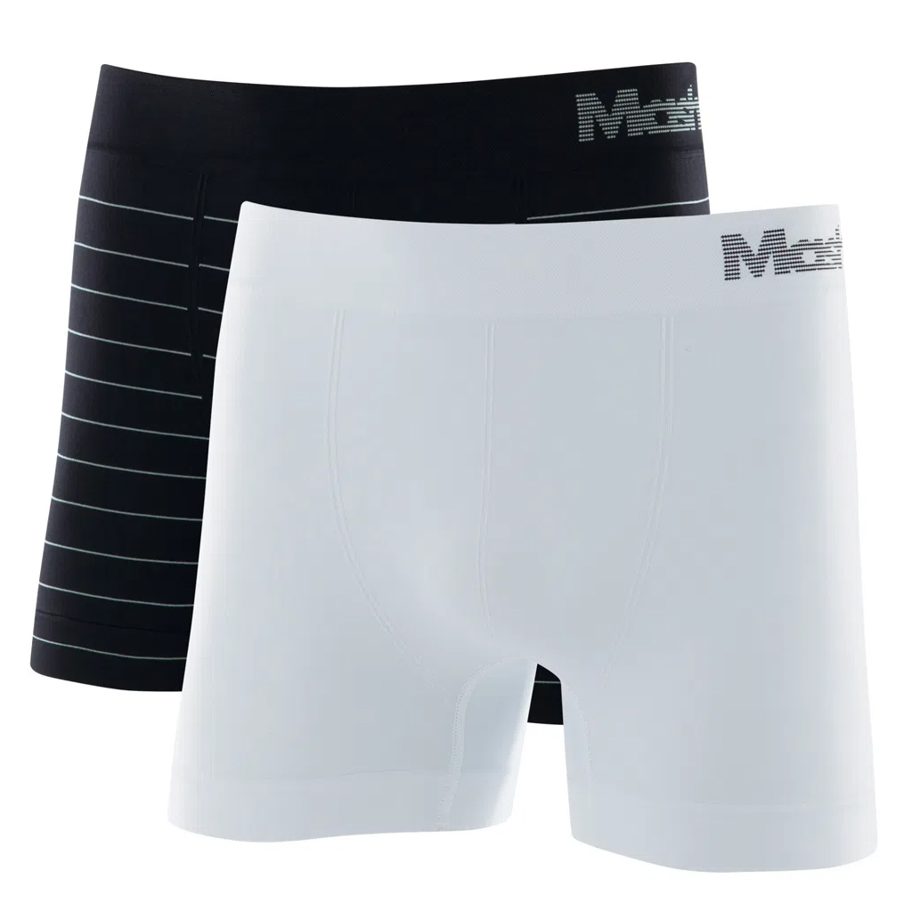 Mash - Kit 2 Cuecas Boxer Microfibra Sem Costura