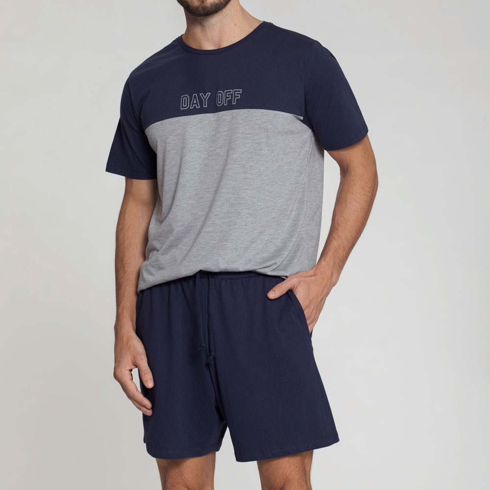 Mensageiro Dos Sonhos - Pijama Masculino Manga Curta E Bermuda