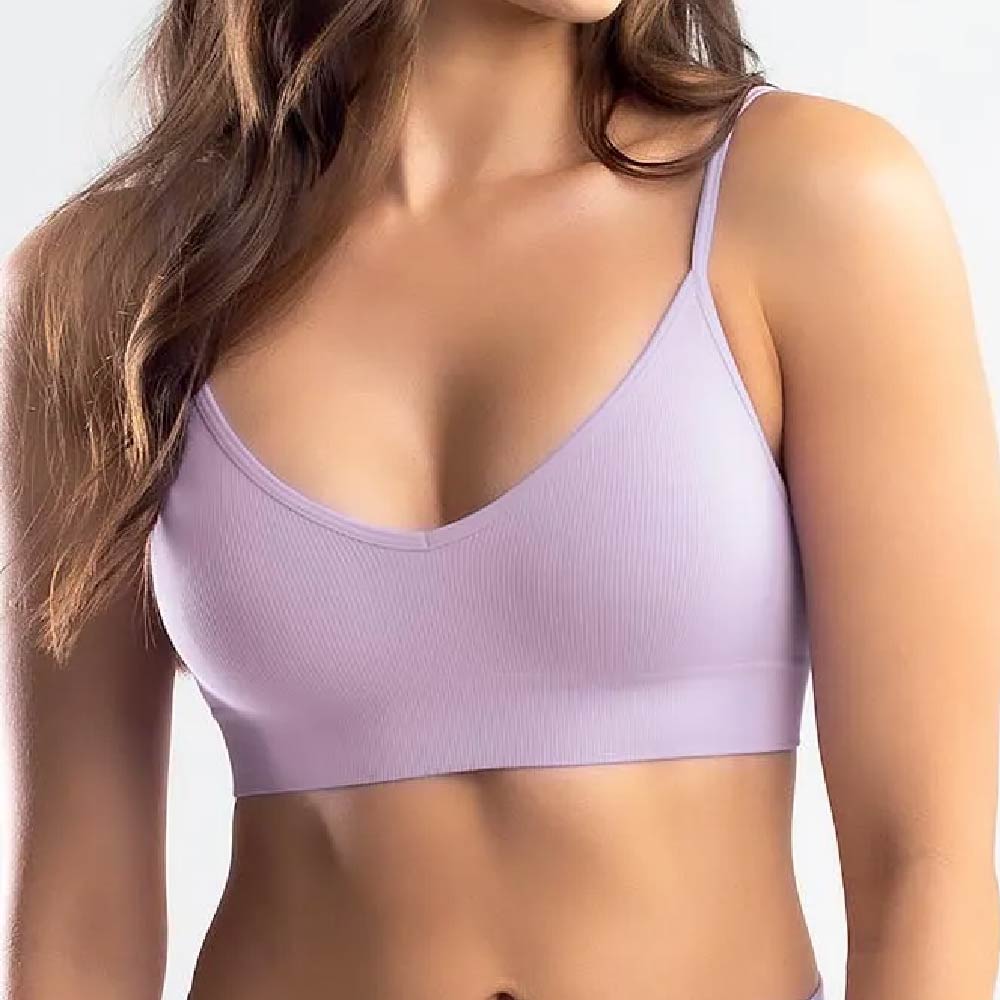 She - Top Canelado Costas Reta Microfibra Sem Costura