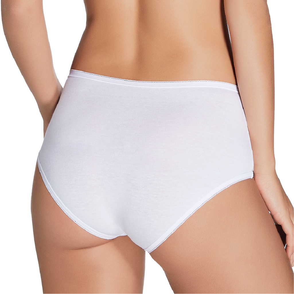 Sloggi - Calcinha  Modelo Maxi Cintura Alta Em Algodão.
