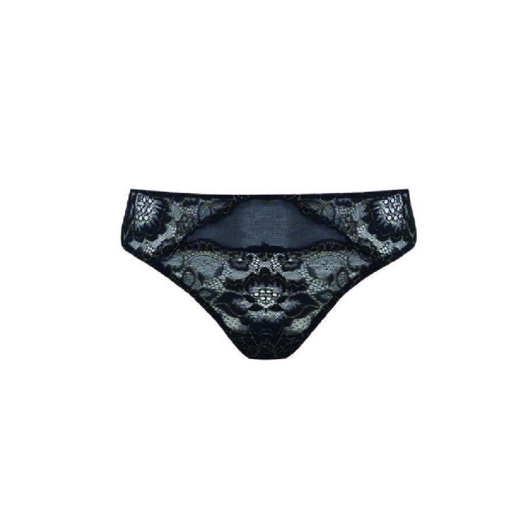 Gracious Special - Shine - Calcinha Biquini Em Renda, Tule E Microfibra