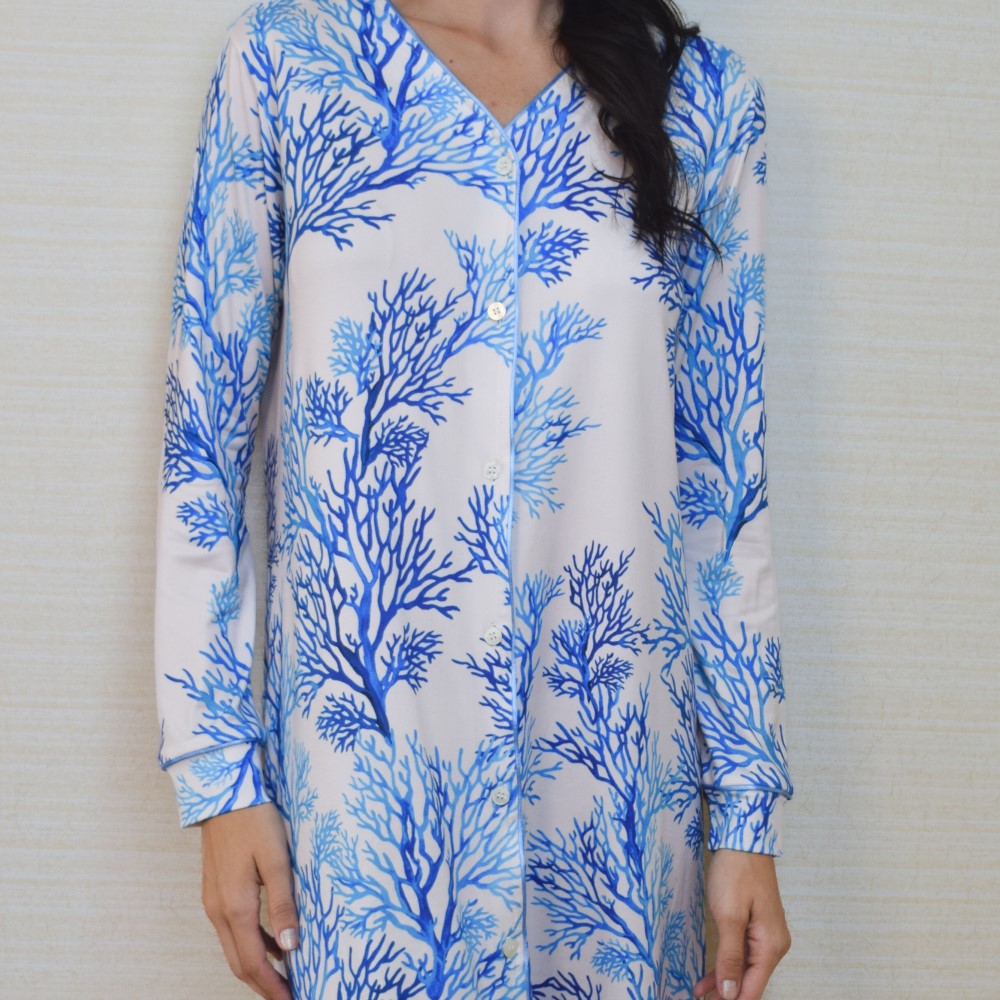 Gracious - Inverno 2024 - Camisola Manga Longa Com Botão Em Microfibra Peletizada